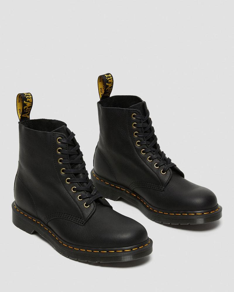 Men's Dr Martens 1460 Pascal Ambassador Leather Lace Up Boots Black | AU 522AHK